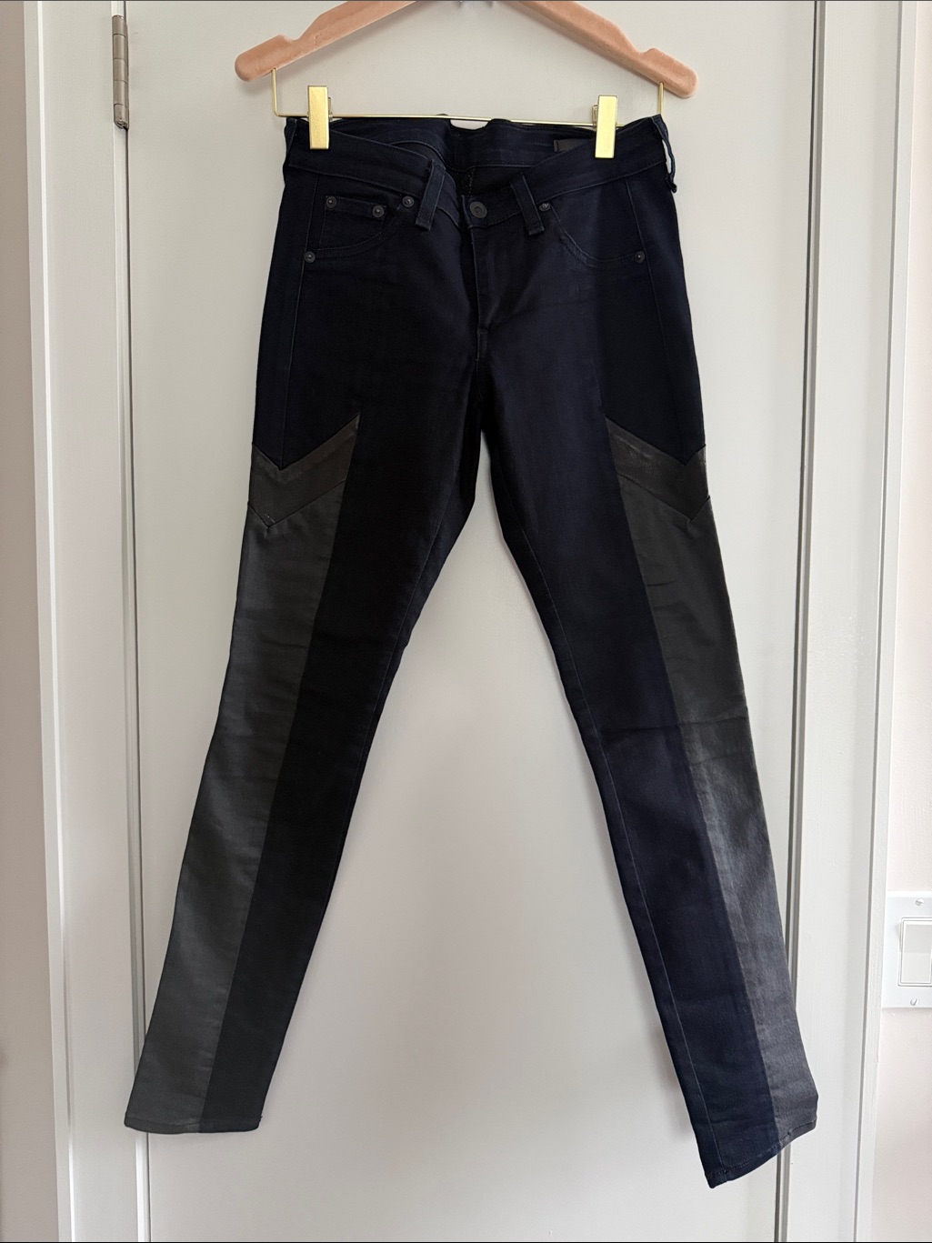 Rag And Bone Midnight Women Skinny Patched Jeans Women Size 25